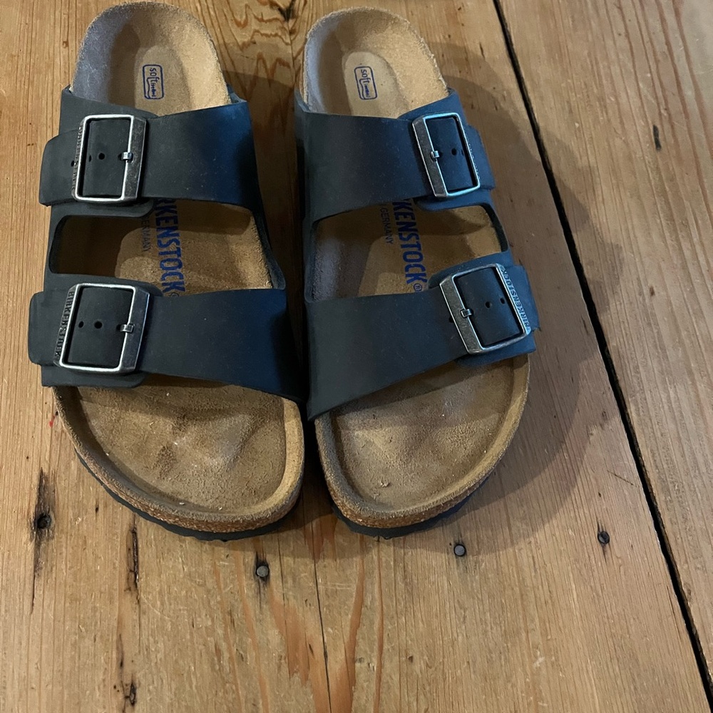 Birkenstock Black Double Buckle Sandals -